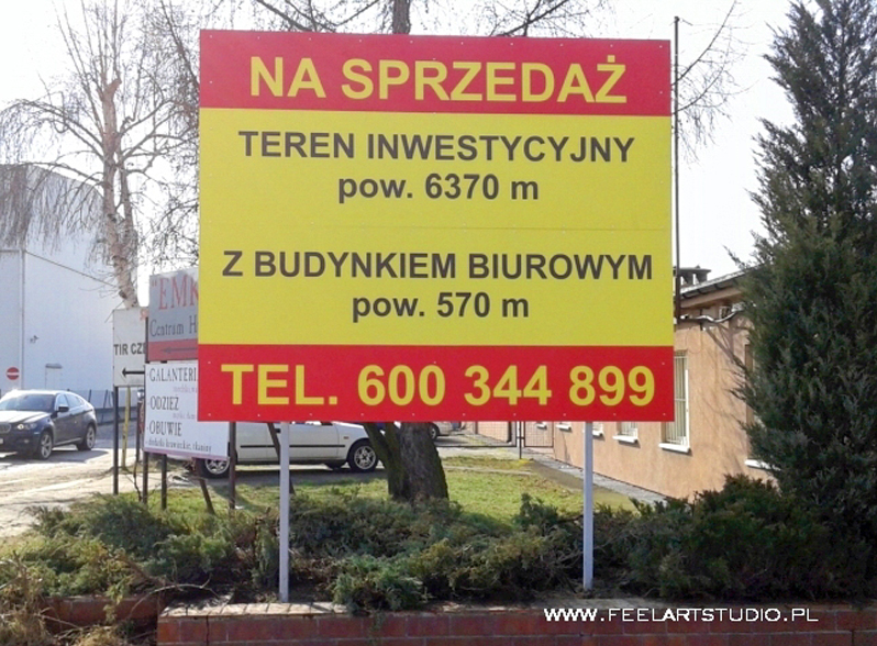 Wykonujemy szyldy z dibondu, pcv