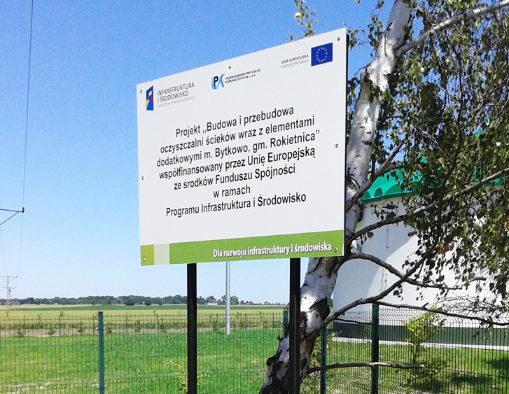 Tablica unijna, informacyjna.